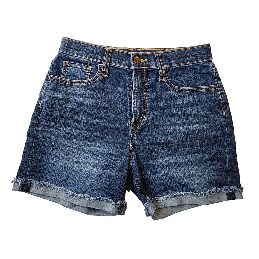 Old Navy Girls Youth Denim Shorts Pockets Blue Size 16